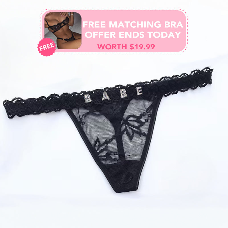 🎁 Seductive Name Thong + FREE Matching Bra (100% off)